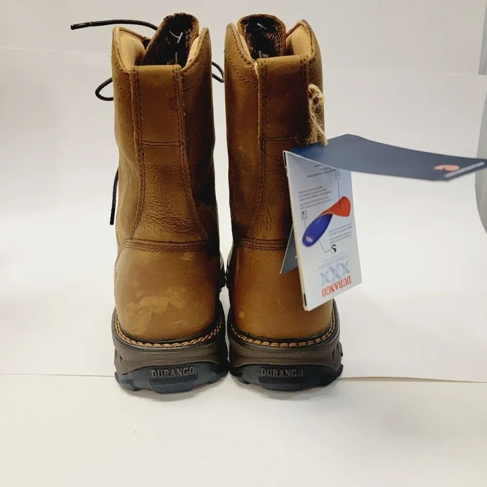 NWT DURANGO Men’s 8” Russet Waterproof Maverick XP Lacer Boot Size 11.5